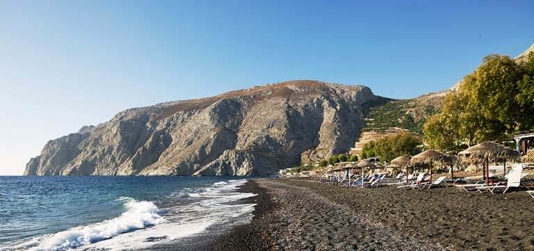 santorini plaj
